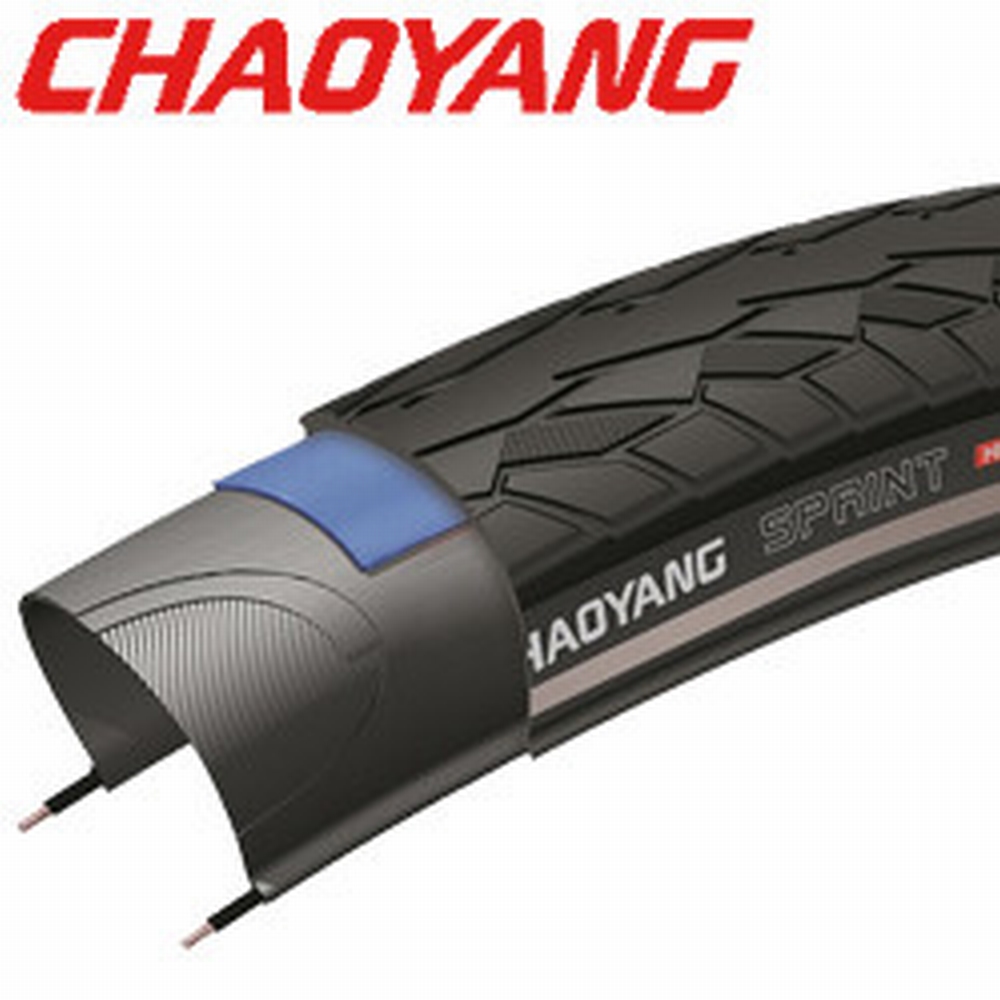 Chaoyang 28x1.35 Sprint zwart RS met 1.5mm Kevlar anti-lek