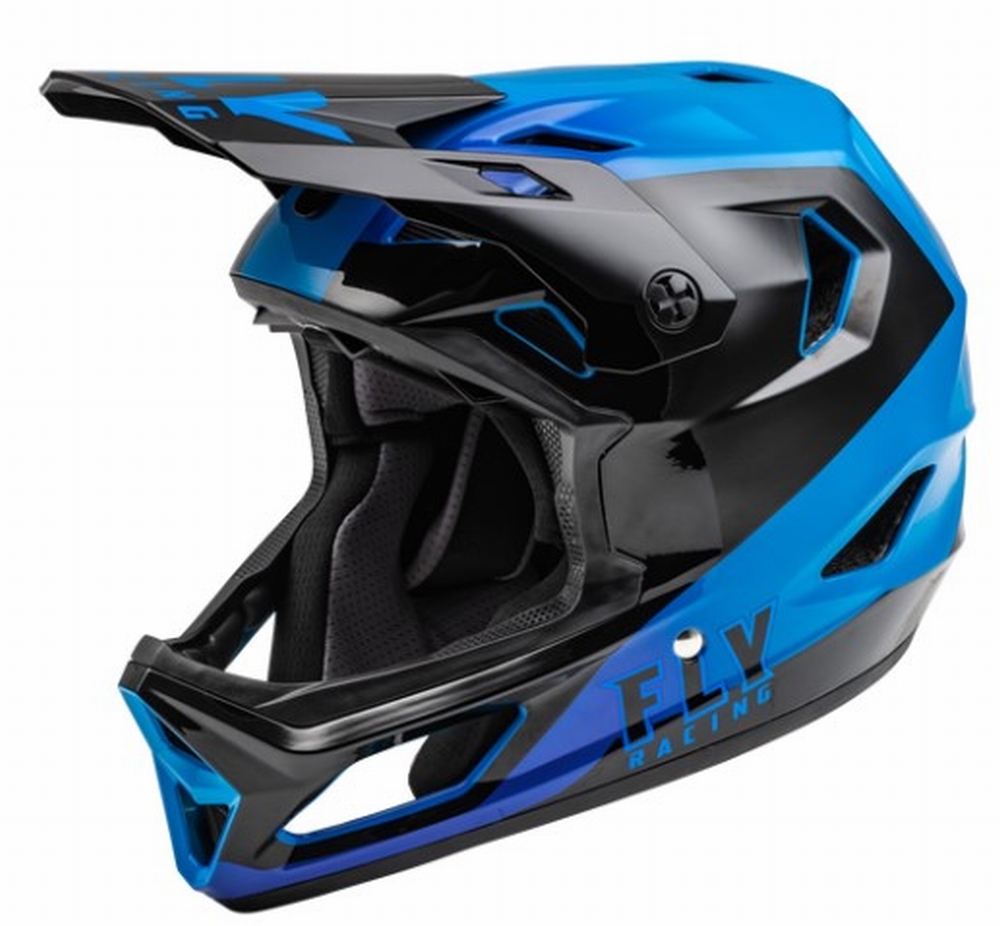 Fly Full Face Rayce 2021 Helmet Bleu - Black