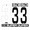 BMX Nummers SD Voor Front en Side Nummer Bord Wit 3 