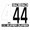 BMX Nummers SD Voor Front en Side Nummer Bord Wit 4 