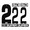 BMX Nummers SD Voor Front en Side Nummer Bord Zwart 2 